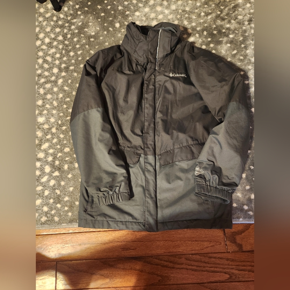 Columbia Black and Gray Jacket With Fleece Jacket Included Inside